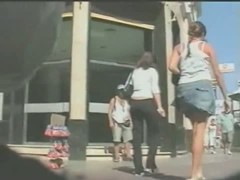 Heavenly juicy asses in an upskirt voyeur spy cam video