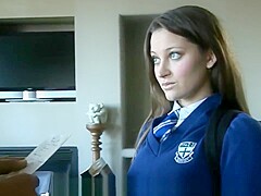 DANI DANIELS SPANKING BENT OVER IN SCHOOL UNIFORM (2016)