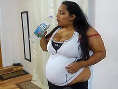Bbw Workout Fail And Belly Stuffing