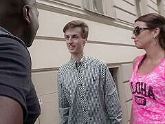 Cuckold Hubby Watches And Helps The Cutie Dark Hair Ex-wife To Got Banged Hard Rough And Anal By A H