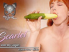 I Love My Vegan Cucumber Dildo