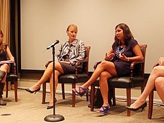 news women Toe wiggling in Discussion panel
