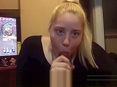 White Teen Sucks BBC while on the phone and he plays PS4 - KittenDaddy