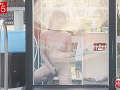 Public Shower Surprise: Naked Escape Game with Orgasmic Consequences x2x4566B7A6CC9A07A41C