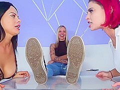 Double Foot Worship Spit