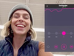 Cumming Hard in Grocery Store with Lush Remote Controlled Vibrator