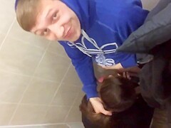 Boy Gets A Blowjob On The Schools Toilet