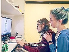 Stepsister Seduces A Nerd To Copy His Physics Text Compressed