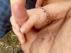 Outdoor Fun Sucking And Stroking In The Park