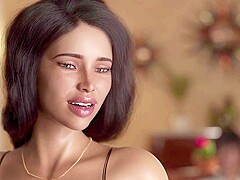 Curvaceous lady uses her assets to drive man to ecstasy in steamy animation step fantasy - Hot 3d mo
