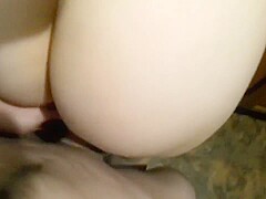 Sexy GF gets bent over counter