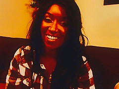 Ebony babe with a hairy cunt needs a BBC