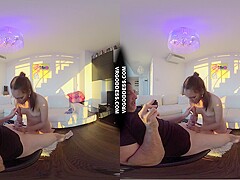 Pretty Teen Rosalina Blowjob Lucky Camera Guy Titjob Sucking Licking Titty Cum