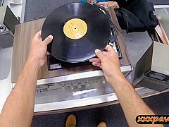 Big tits woman pawns her twat and banged
