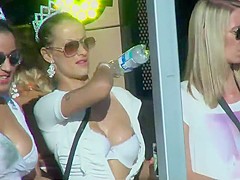 Rave queen's nipple slip