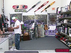 Fuck in the pawnshop with Kallie Joe