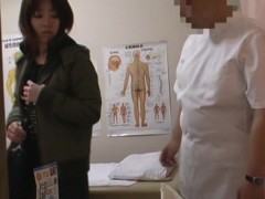 Shy asian recorded on a spy cam in massage room