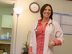 Horny doctor knows how to diagnose a swollen cock