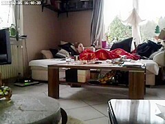 Caught my wife Masturbating under blanked with her nev Dildo. Caught her on my spycam. She has no id