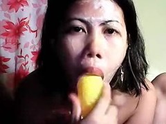 oor, thai angel reluctantly gets her face immodest for me