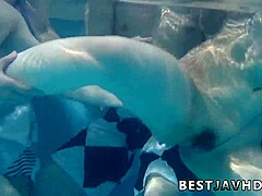 Suzuna Komiya, the naughty Asian bitch, gives the hottest bj by the pool in the hottest JAV!