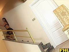 Fhuta  Angelina Crow loves to taste her ass on a stiff cock