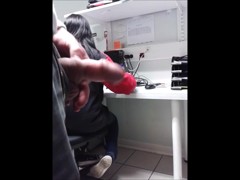my big dick fash, COWORKER sees through hairrr
