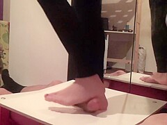 Cock and ball trample crushing - brutal stomping
