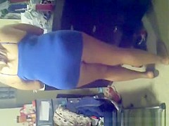 Big ass girl in short dress