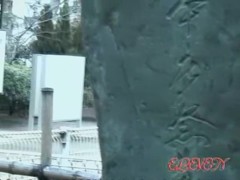 Adoring little Asian schoolgirl gets caught of her guard by some sharking fellow