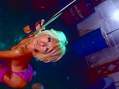 Oiled Blonde Teases His Dick And Now Has To Suck Him Off For A Load