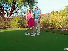 Ray Victory, Summer Ray And Victor Ray - Golf Coach Pounds Her Student 18+ On The Field