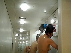 Korean pool shower voyeur