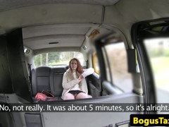 Hairy taxi customer gets cum in her muff pov