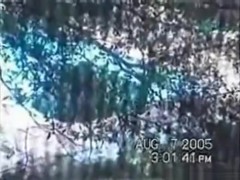 Voyeur tapes a latina couple having sex near the swimming pool