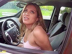 Nicole Rey And Nicole Ray - Roadside Fucks Her Mechanic So He Will Fix Her Minivan