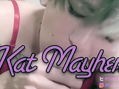 Epic Double Footjob BJ By Kat Mayhem & Ruby Mae W Sloppy Lipstick Kissing