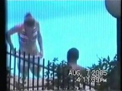 Hidden Interracial Teen sex at the pool