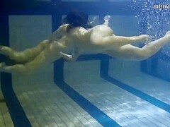 Teens And Solo Teen Babe Swimming Underwater In Pool