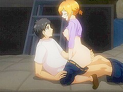 Ren&rsquo;s big boobs break free in a dark storage room hook-up &bull; HENTAI UNCENSORED
