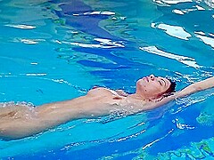 Sazan Cheharda On And Underwater Naked Swimming