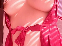SHOWING MY PUSSY AND ERECT NIPPLES MY RED BATHROBE YOUR FAV STEP MOM DIANNE