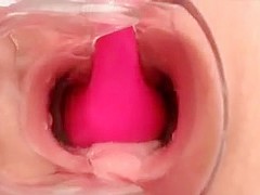 Close up of inside wet jucy pussy POV
