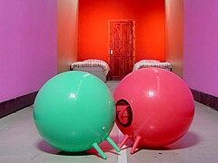 Three nasty girls get rammed by a well hung stud