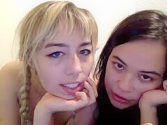 cute girlfriends tease and show off