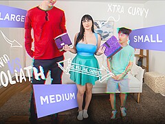 Polar Opposites: Tall Bully & Short Nerd Vs The Extra Curvy Tutor With Aleksa Mink