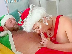 Mrs. Claus Fucks & Takes Big Cum Load From Dirty Elf Brianna Beach
