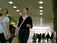 Candid ass in tight jeans and boots