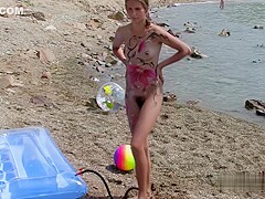 NUDIST TEENS BODYPAINT Full VID # 4