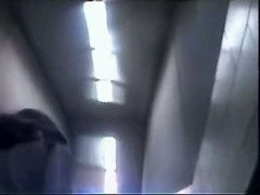 Sexy lady walks the stairs followed by an upskirt chaser